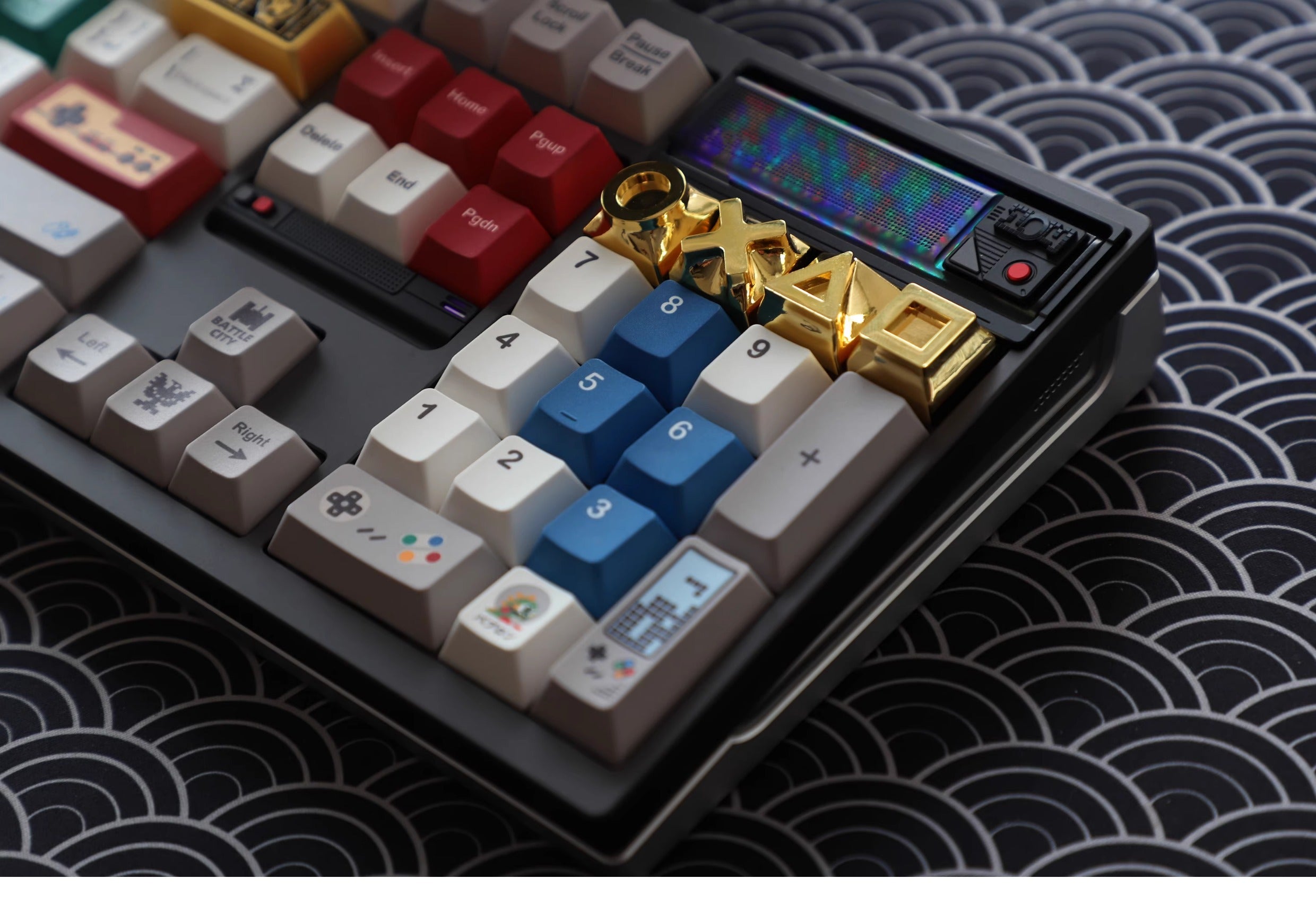 Metal keycaps, game console themed keycaps, mechanical keyboards, personalized keycaps, all metal game console keycaps, decorative keycaps