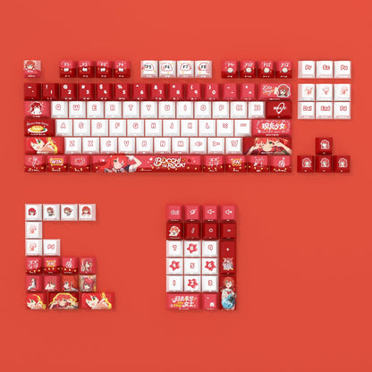 BOCCHI THE ROCK! Theme: Kita Ikuyo Personalized Keycap Set with Original Transparent Keycap PBT Thermal Sublimation Process