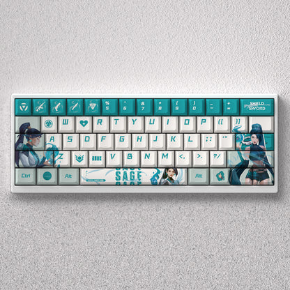 VALORANT Theme Keycap Series, Anime Game Creative Personalized Keycap Set PBT Material Original Factory Height Sublimation