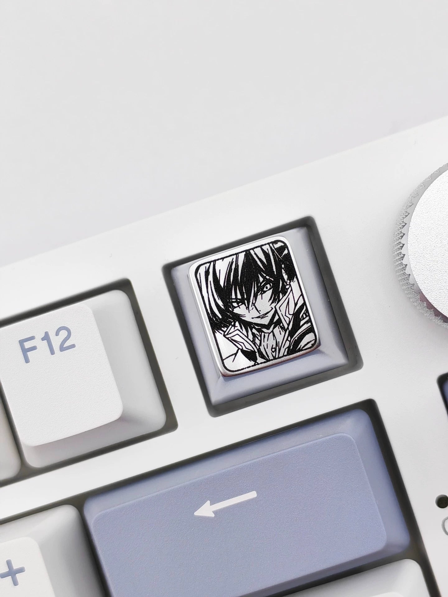 CODE GEASS Lelouch of the Rebellion，C.C.， Zinc alloy personalized keycaps, anime keycaps, mechanical keyboard decorative keycaps