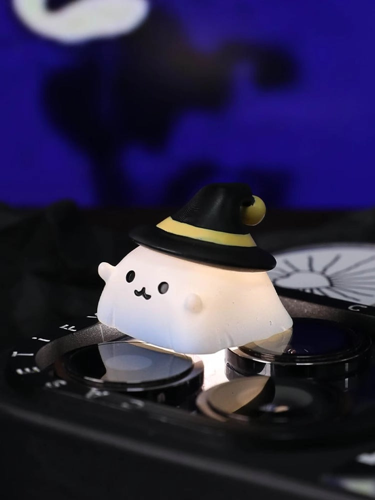 Cute Cloud Ghost, Wizard Pumpkin Elf, Resin Coated Personalized Keycaps, Cute Style Mechanical Keyboard Decorative Keycaps