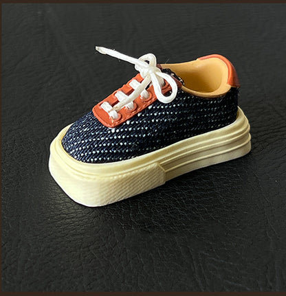 Genuine leather small leather shoes with personalized keycaps 2U, retro creative mechanical keyboard keycaps, genuine leather artistic handmade keycaps