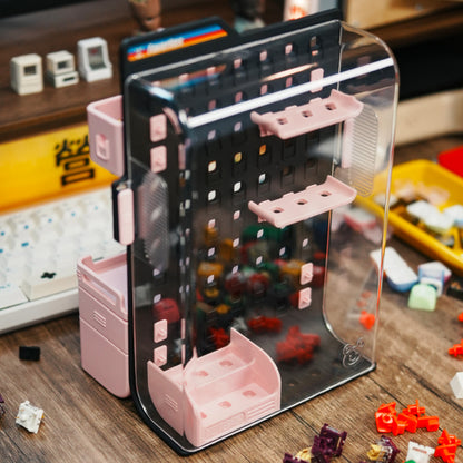 Keycap pegboard personalized keycap storage box game console button storage box desktop storage box personalized keycap display box dustproof design