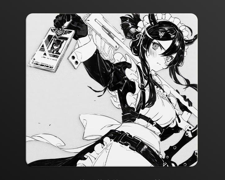 Tempered glass micro etching process mouse pad, high-definition pattern customized professional mouse pad（+6）