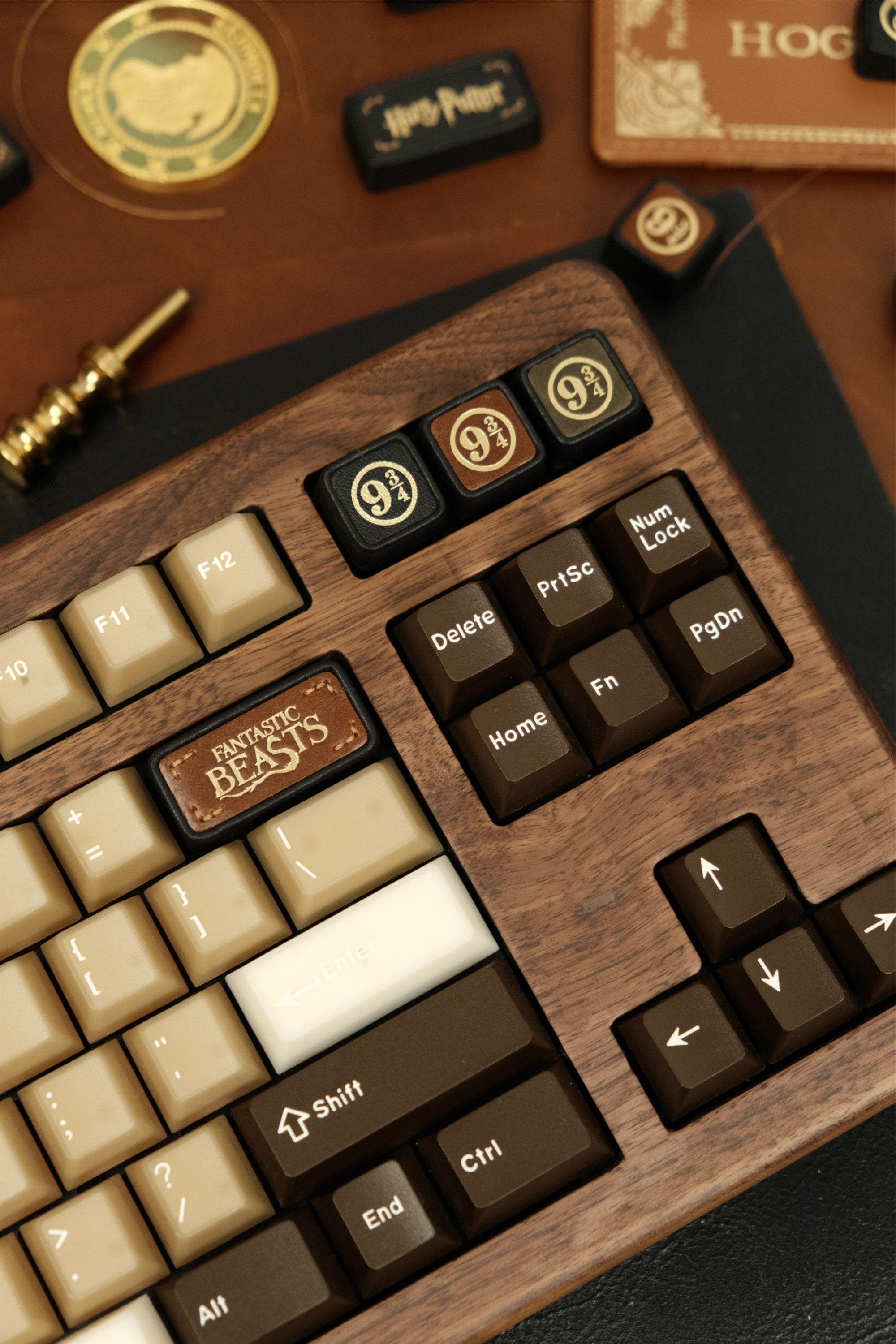 Harry Potter, Animali Fantastici e Dove Trovarli Handmade 2U Leather Handmade Keycaps Retro Style Art Keycaps