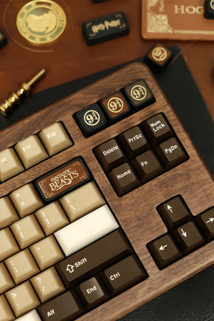 Harry Potter, Animali Fantastici e Dove Trovarli Handmade 2U Leather Handmade Keycaps Retro Style Art Keycaps