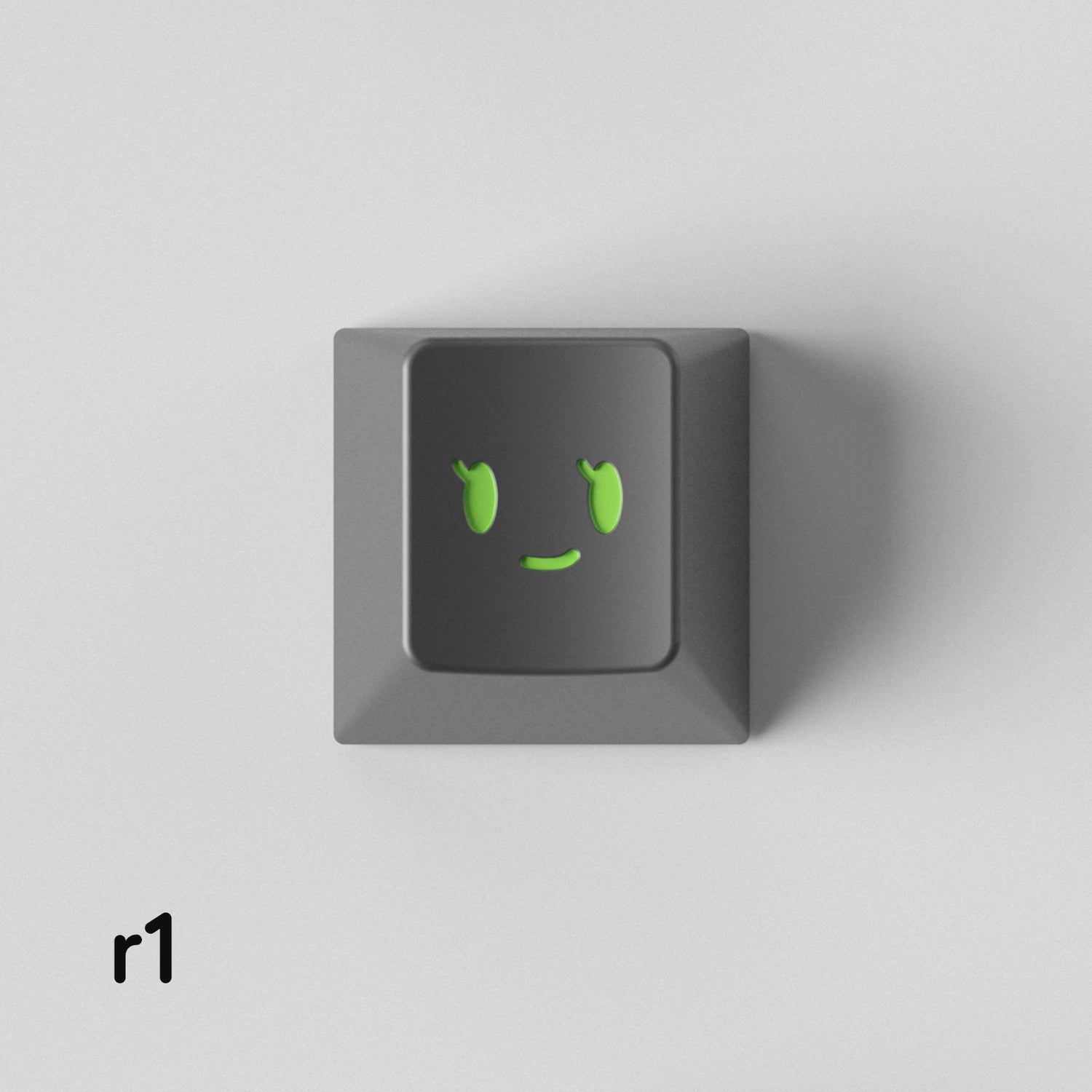 Simple smiley face expression personalized PC metal keycap smiley face customization mechanical keyboard customization keycap