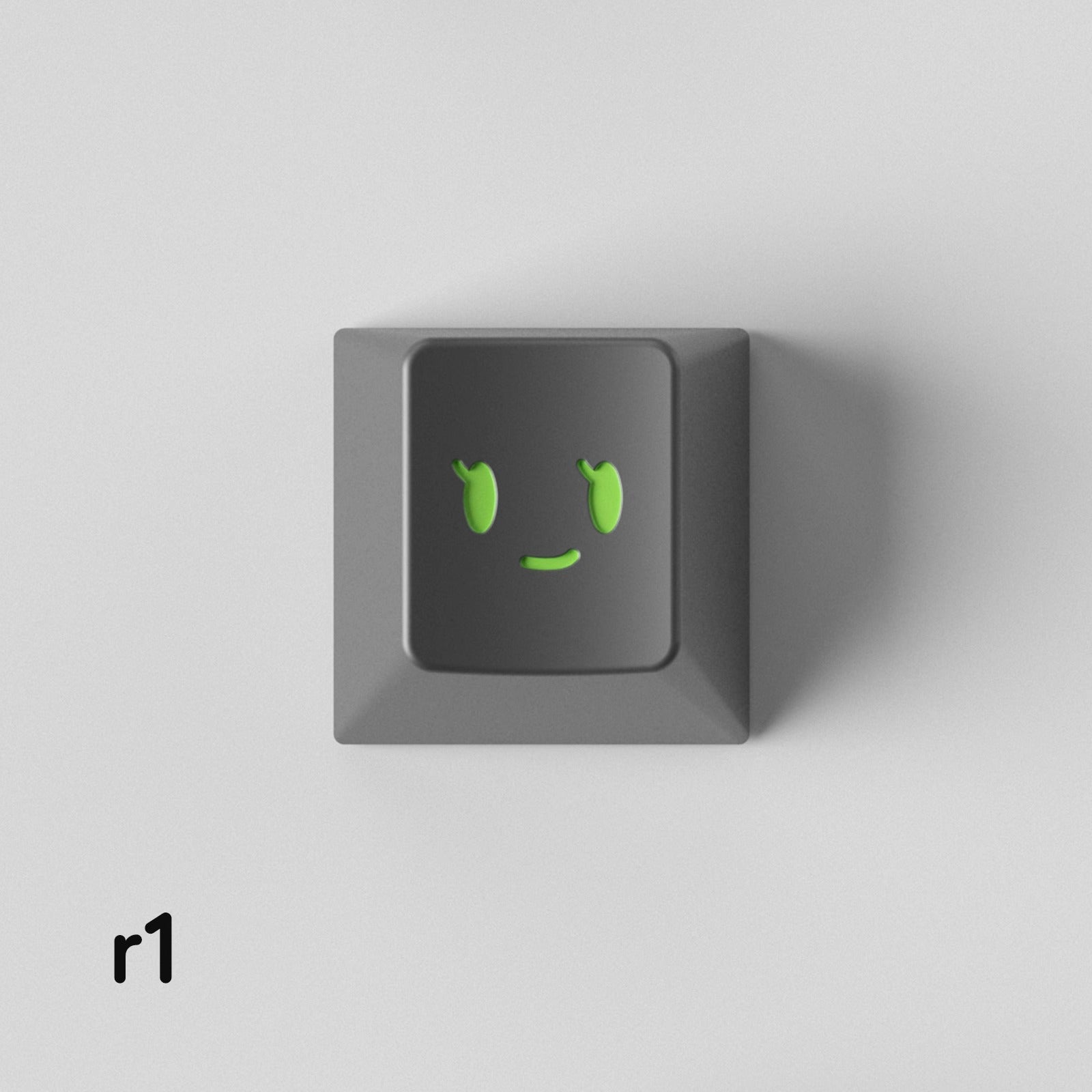 Simple smiley face expression personalized PC metal keycap smiley face customization mechanical keyboard customization keycap