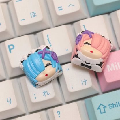 Re:Life in a different world from zero， Multi colored resin personalized keycaps, anime, games, novels, characters, cultural and creative keycaps