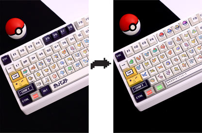 Original Pok é mon game keycap pixel wind mechanical keyboard cap PBT five sided thermal sublimation factory height
