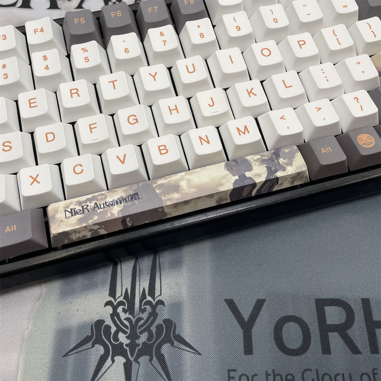 NieR: Automata themed series, PBT five sided sublimation keycaps cherry height, anime and game personalized keycaps set