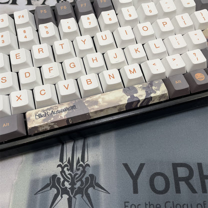 NieR: Automata themed series, PBT five sided sublimation keycaps cherry height, anime and game personalized keycaps set
