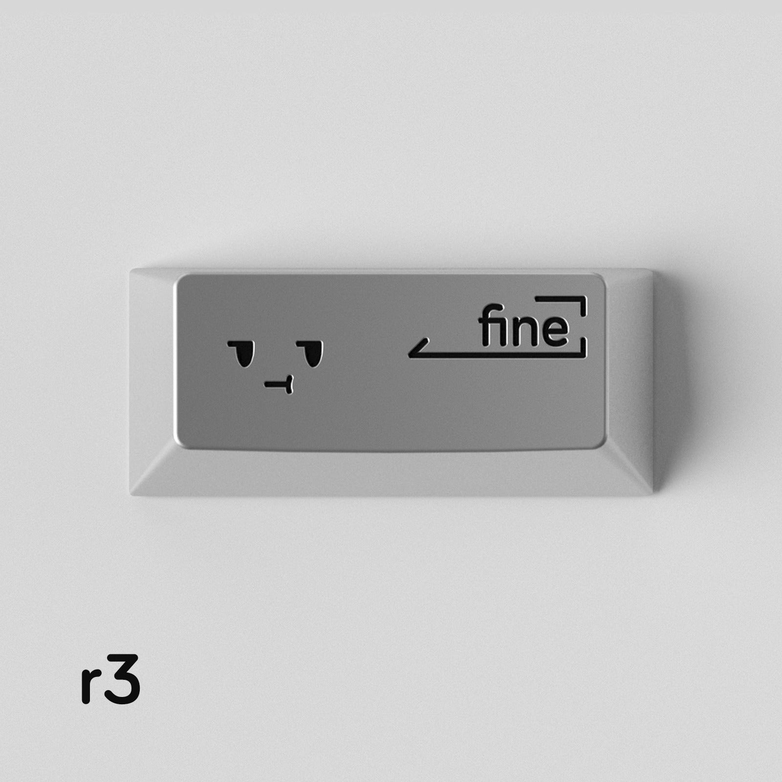 Simple smiley face expression personalized PC metal keycap smiley face customization mechanical keyboard customization keycap