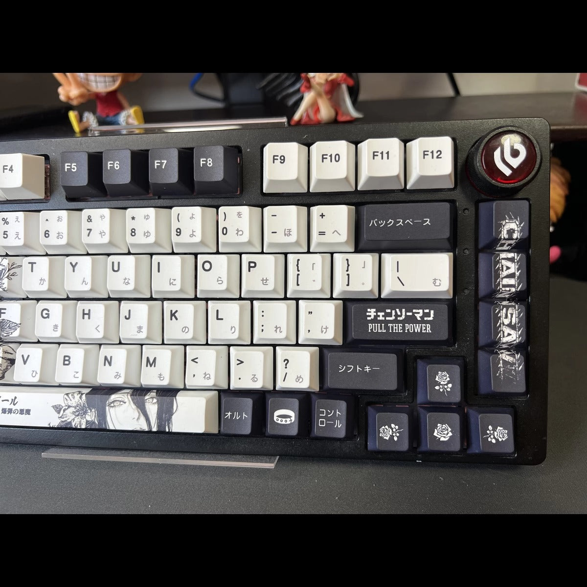 Chainsaw Man theme, Reze, PBT material five sided sublimation, anime game series personalized set, decorative keycaps