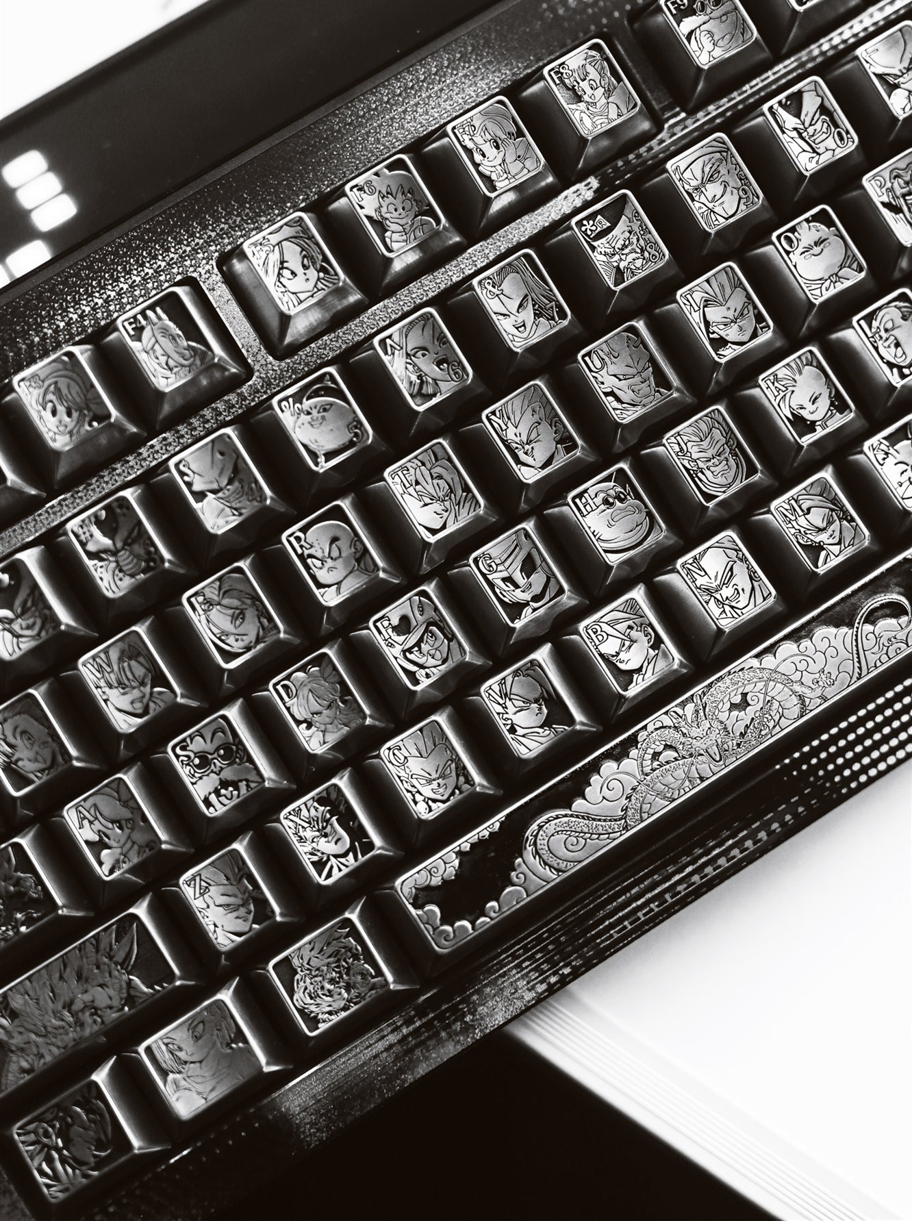 DRAGON BALL Character Complete Set, with a full set of 87 key personalized keycaps. Metals, zinc, aluminum, titanium. Anime game keycaps