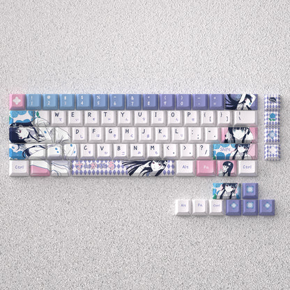Sanka Rea Theme, Anime Game Creative Personalized Keycap Set PBT Material Original Factory Height Sublimation Printing