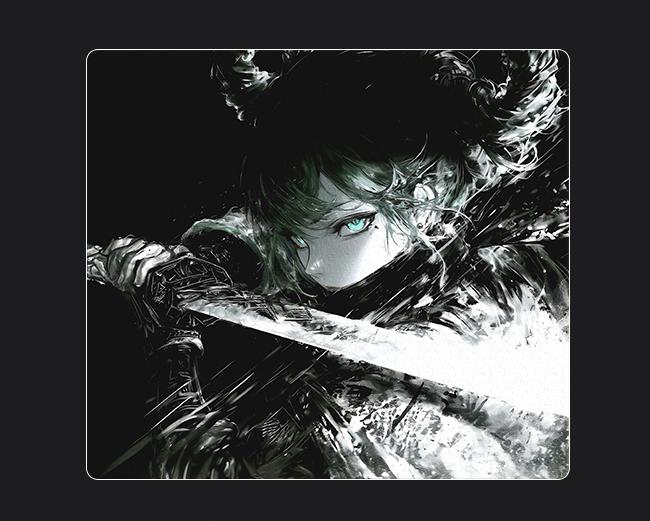 Tempered glass micro etching process mouse pad, high-definition pattern customized professional mouse pad（+7）