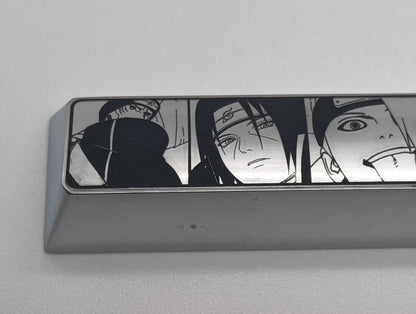 Naruto, Akatsuki member, metal space personalized keycaps, anime game character peripheral decorative keycaps.