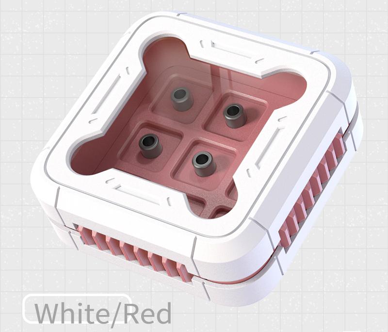 9-key spacecraft design, 3D printed resin keycap box, personalized keycap storage box, dust-proof magnetic absorption nano keycap customized display keycap box with multiple colors to choose from
