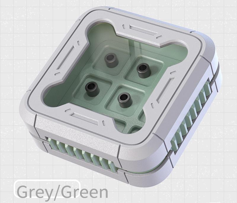 9-key spacecraft design, 3D printed resin keycap box, personalized keycap storage box, dust-proof magnetic absorption nano keycap customized display keycap box with multiple colors to choose from