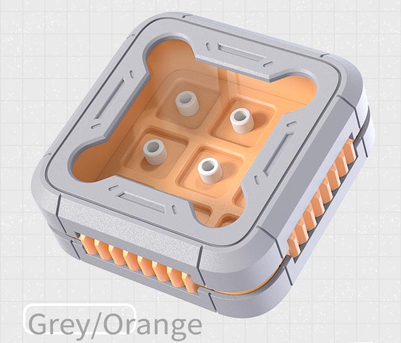 9-key spacecraft design, 3D printed resin keycap box, personalized keycap storage box, dust-proof magnetic absorption nano keycap customized display keycap box with multiple colors to choose from