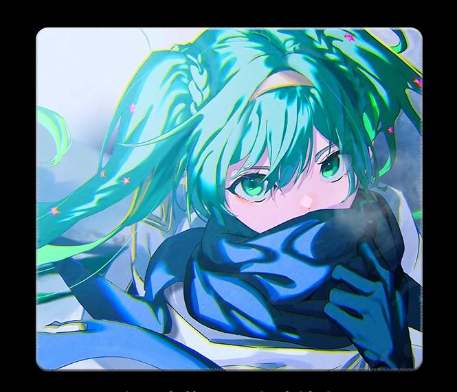 Tempered glass micro etching process mouse pad, high-definition pattern customized professional mouse pad（+10）