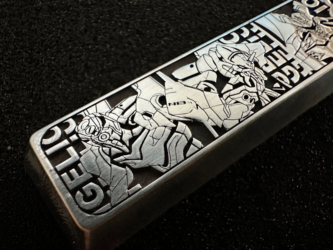EVA， Complete series of mecha combination spaces, metal personalized keycaps, creative carved keycaps for anime and gaming peripherals