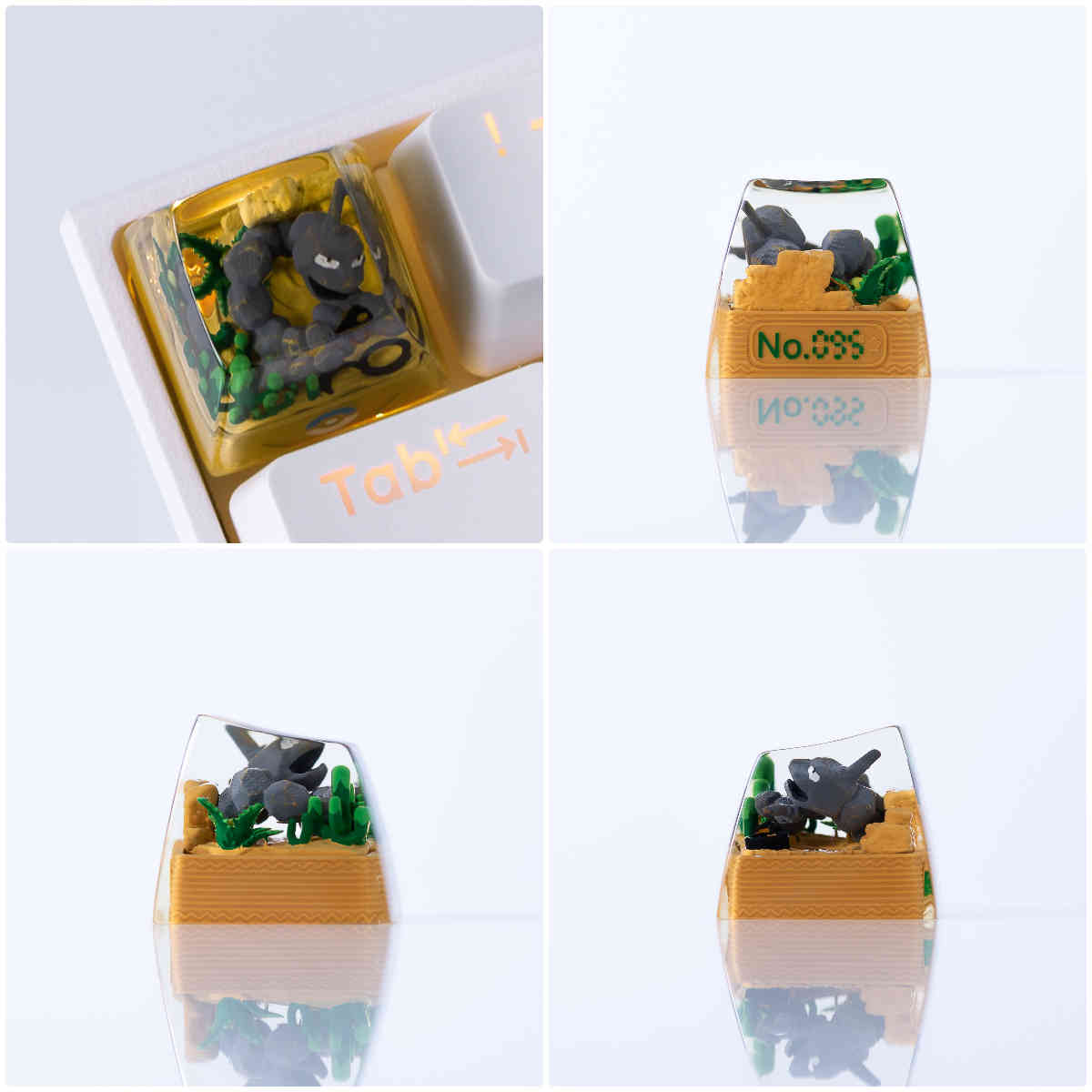 Pet Pok é mon Collection, Crystal Drops of Glue Material Artisankeycaps, Anime, Game, Culture, Creativity, Peripheral Decoration, Personalized Keycaps
