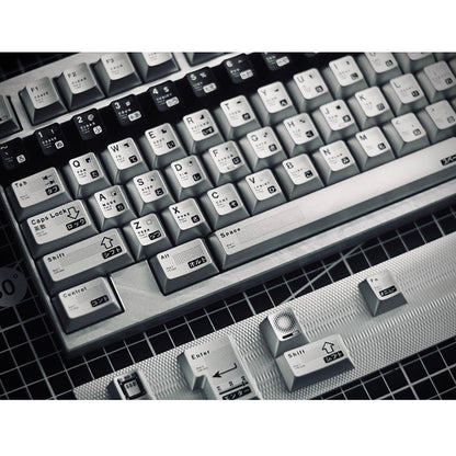 Parameterized aluminum alloy CNC keycap set, metal personalized keycap original factory height set