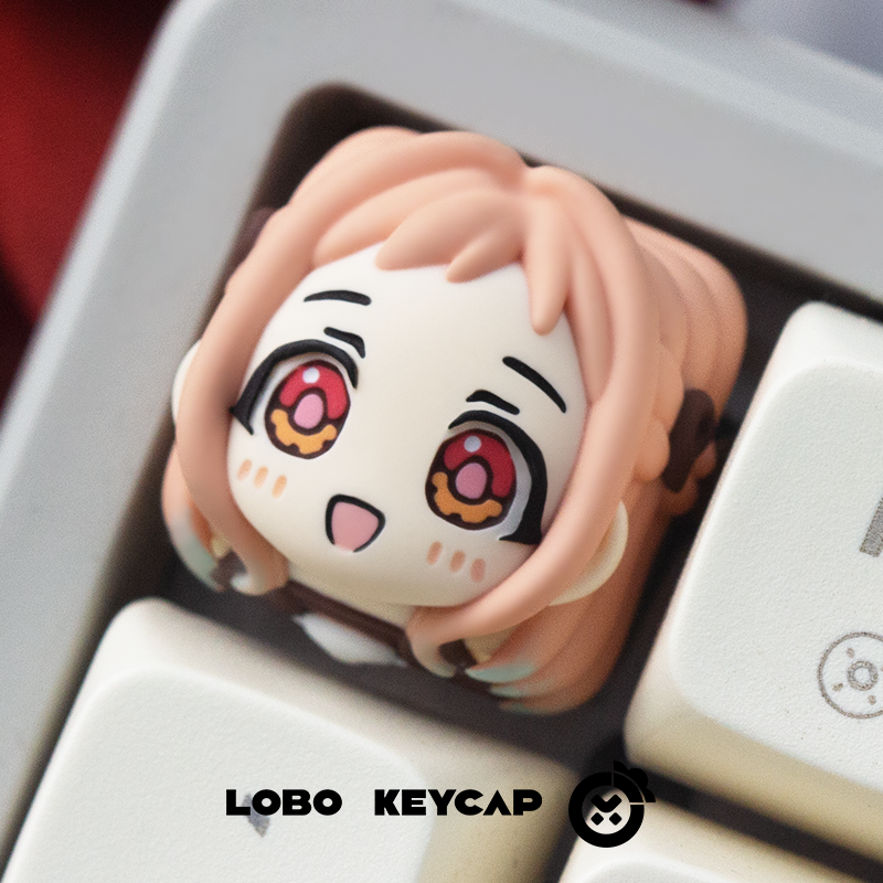 Toilet-bound Hanako-kun， Multi colored resin molded personalized keycaps, keyboard decorative keycaps