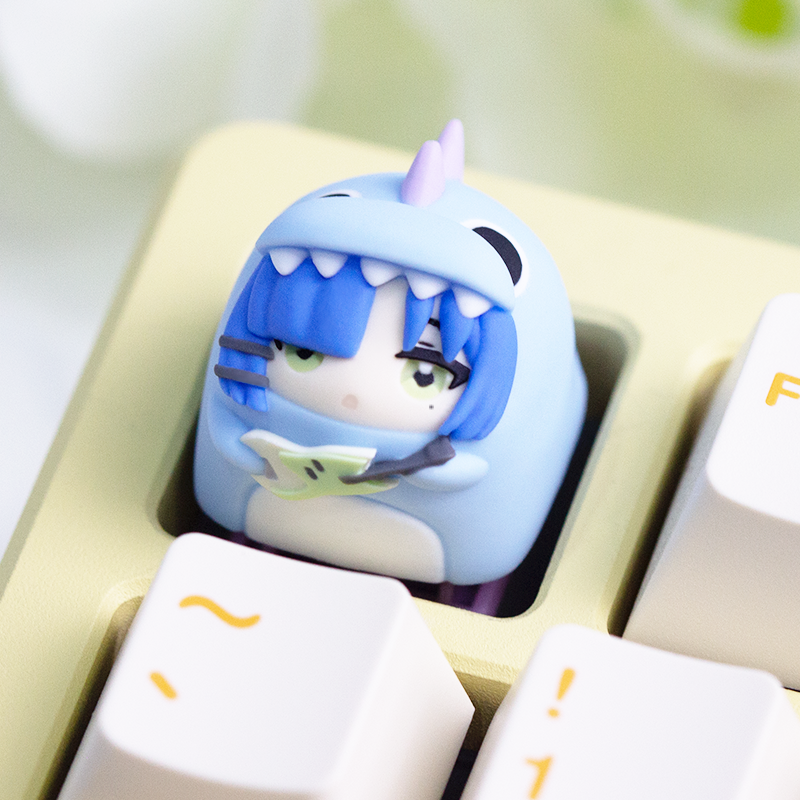 BOCCHI THE ROCK! Colorful resin personalized keycaps for musical instrument characters, resin cultural and creative keycaps for anime and gaming peripherals