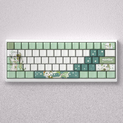 Genshin Impact themed keycaps, Nahida anime game creative personalized keycap set PBT material factory height Sublimation printing