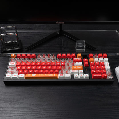 EVA mecha themed mechanical keyboard keycaps complete set PBT sublimation/PC transparent transfer printing factory height