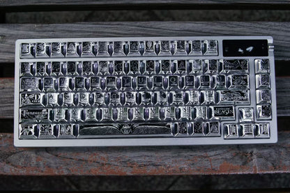Fantastic Beasts theme, metal laser carved keycaps set, personalized keycaps made of zinc alloy material.