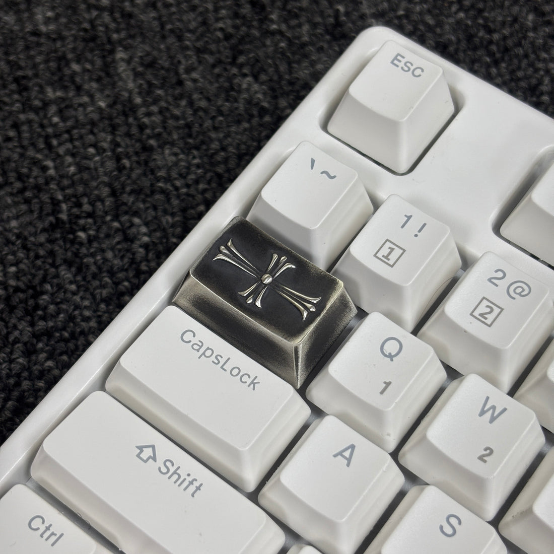 925 silver vintage Chrome Hearts custom cross 1.25U personalized keycap mechanical keyboard keycap