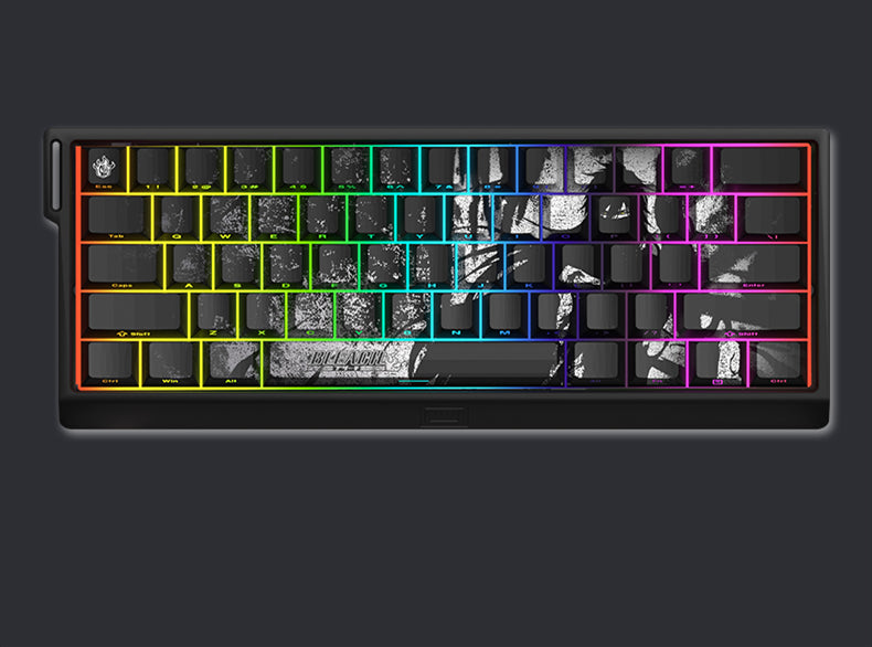 BLEACH theme, Kurosaki Ichigo, PBT material five sided sublimation, anime game series personalized set decorative keycaps