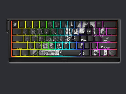 BLEACH theme, Kurosaki Ichigo, PBT material five sided sublimation, anime game series personalized set decorative keycaps