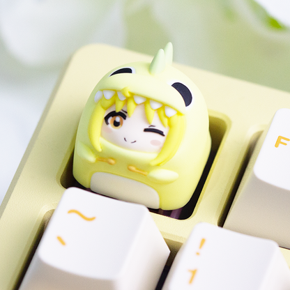 BOCCHI THE ROCK! Colorful resin personalized keycaps for musical instrument characters, resin cultural and creative keycaps for anime and gaming peripherals