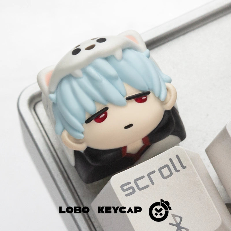 GINTAMA!Sakata Gintoki,Hijikata Toushirou, Personalized resin keycaps, mechanical keyboard keycaps