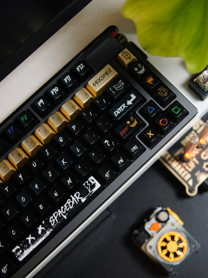 Original graffiti themed metal keycaps with factory made high zinc alloy material and multiple specifications to choose from.