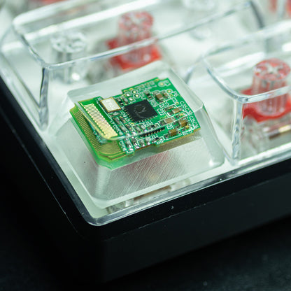 Circuit board design personalized keycaps Crystal drops of glue sealing circuit board decorative keycaps