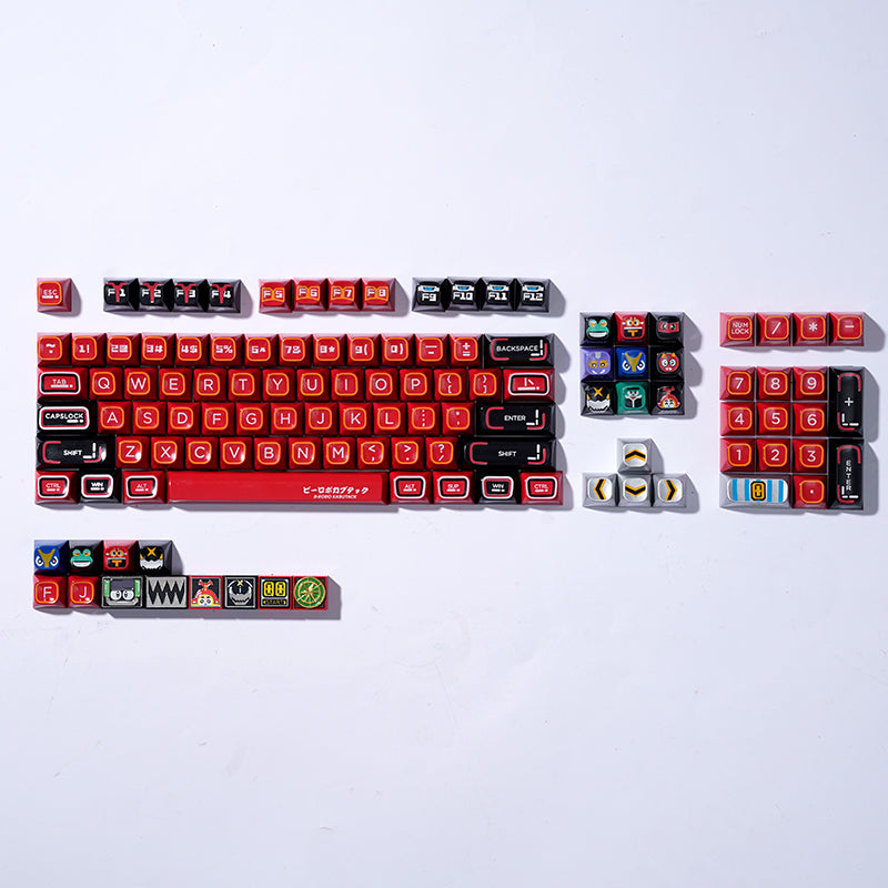 Kabutack themed spherical keycaps, personalized keycaps, ABS material set, high gloss mechanical keyboard keycaps