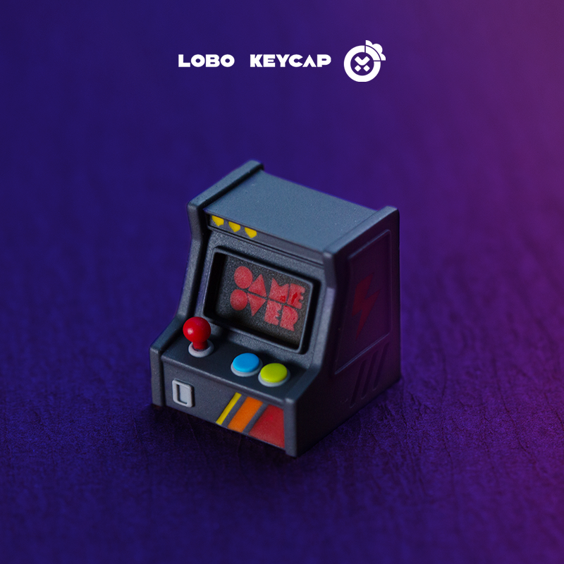 Arcade game， Multi colored resin molded personalized keycaps, game retro creative keycaps