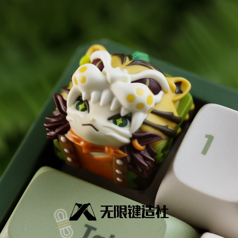 Original design, Chinese zodiac signs theme, multi-color resin molded personalized keycaps