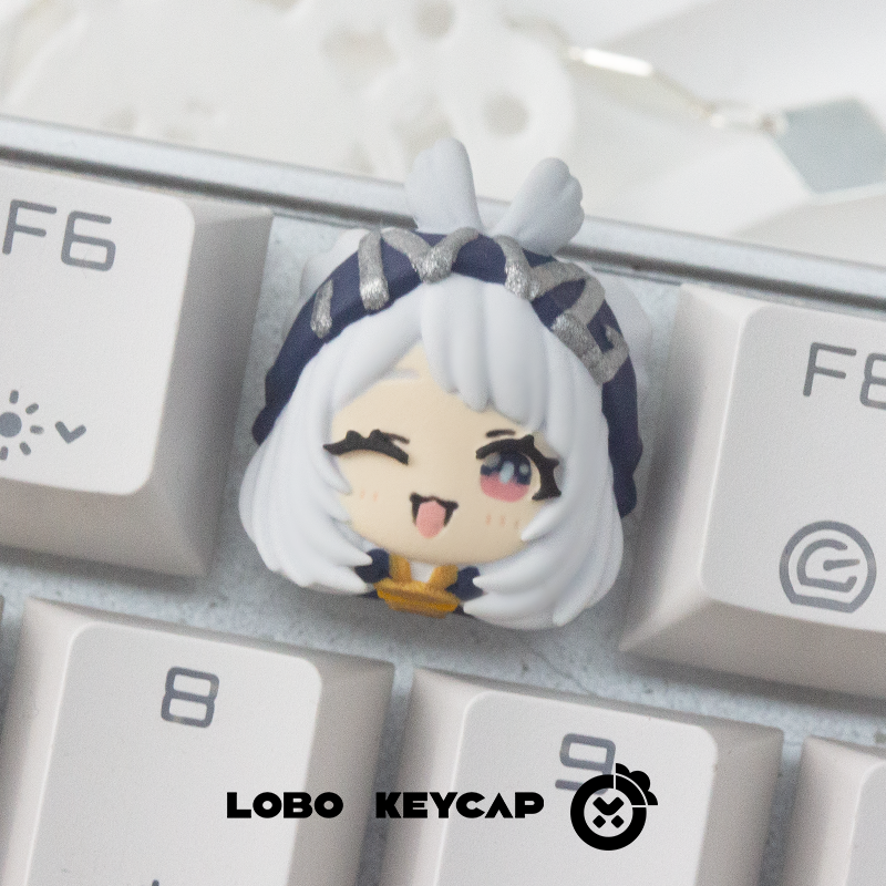 Genshin Impact, Personalized design resin art keycaps, mechanical keycaps decorative keycaps