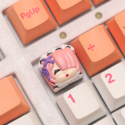 Re:Life in a different world from zero， Multi colored resin personalized keycaps, anime, games, novels, characters, cultural and creative keycaps
