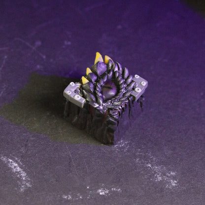 Dragon Eye, multi-color resin molded translucent artisankeycaps, mechanical keyboard art decorative keycaps.