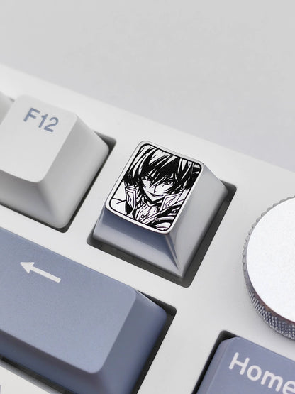 CODE GEASS Lelouch of the Rebellion，C.C.， Zinc alloy personalized keycaps, anime keycaps, mechanical keyboard decorative keycaps