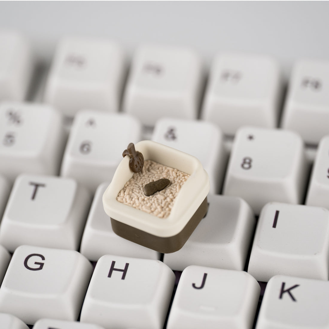 Cat litter box keycaps, personalized keycaps, mechanical keyboard peripherals, funny and creative keycaps