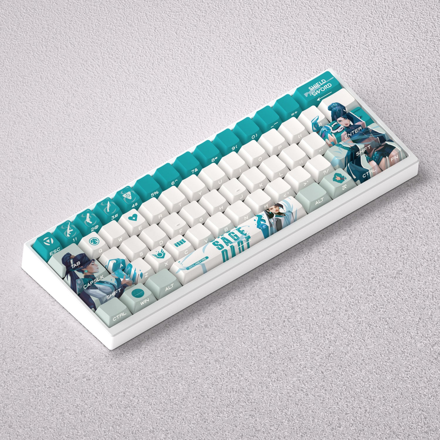 VALORANT Theme Keycap Series, Anime Game Creative Personalized Keycap Set PBT Material Original Factory Height Sublimation